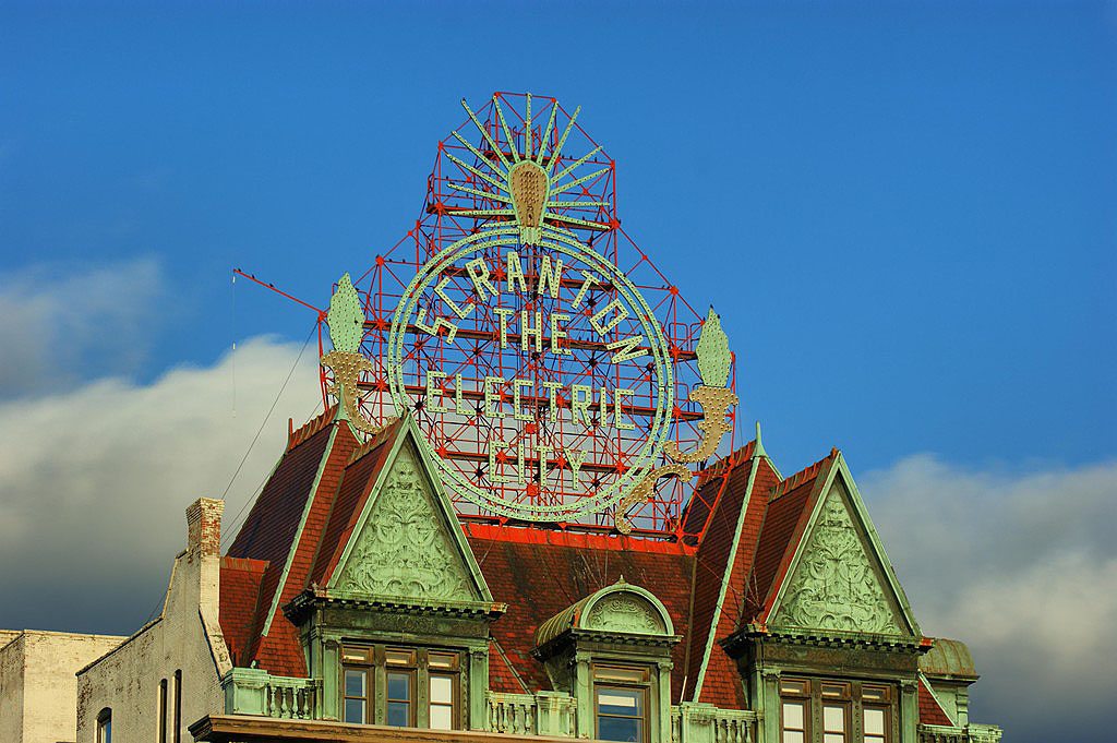 The City of Scranton is nicknamed “The Electric City” because it had “the nation's first successful, continuously-operating electrified streetcar (trolley) system” established in 1886. (wikipedia.org).