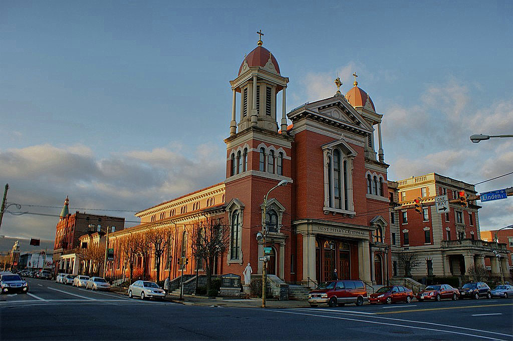 St. Peter's Cathedral on Wyoming Avenue and Linden Street.