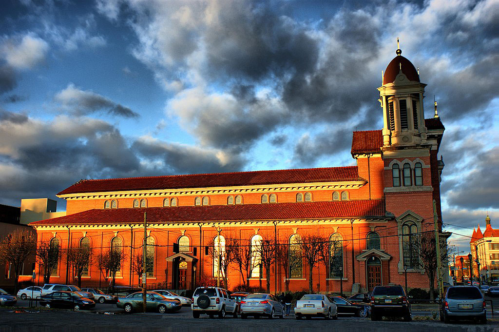 Southeast side of St. Peter's Cathedral.