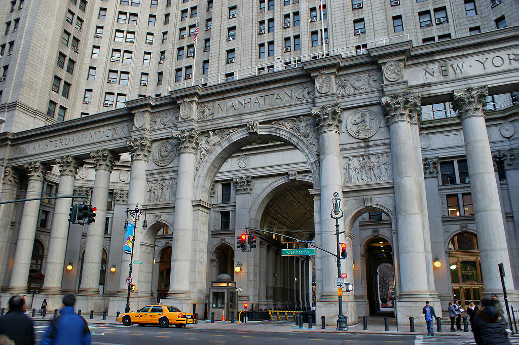 Manhattan Municipal Building. It is 