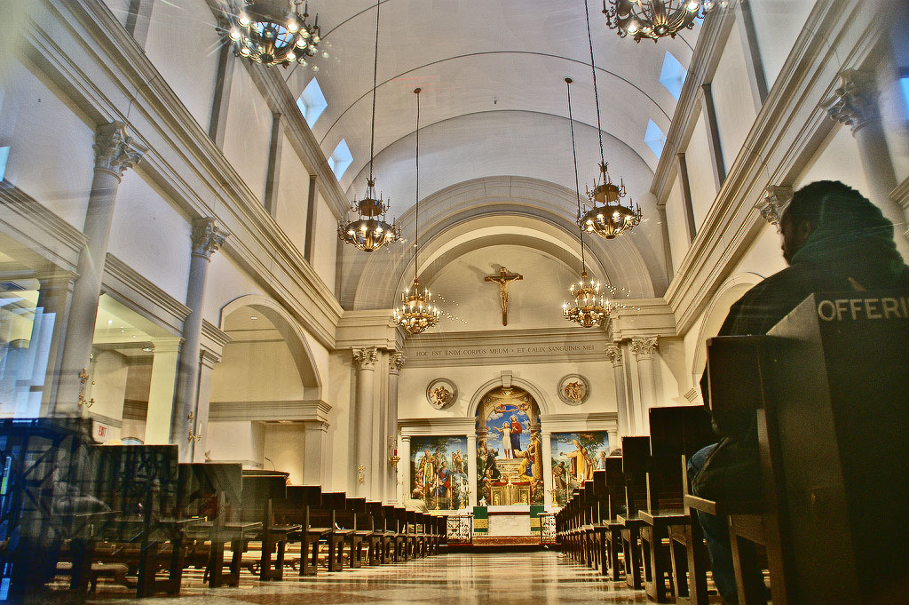 Saint Agnes Church.View inside.