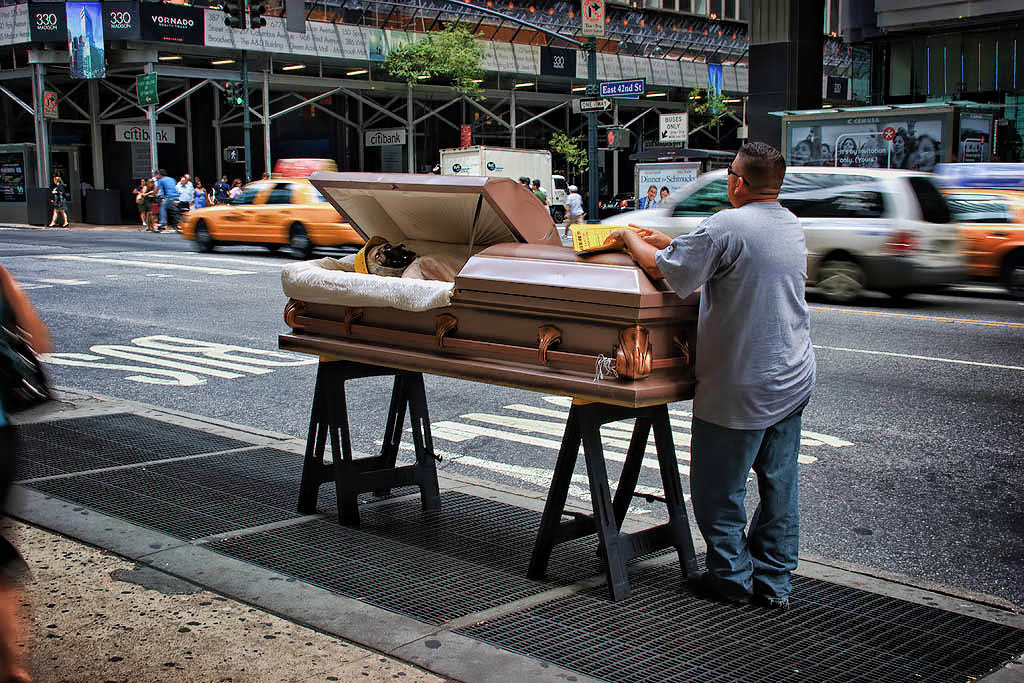 new york coffin